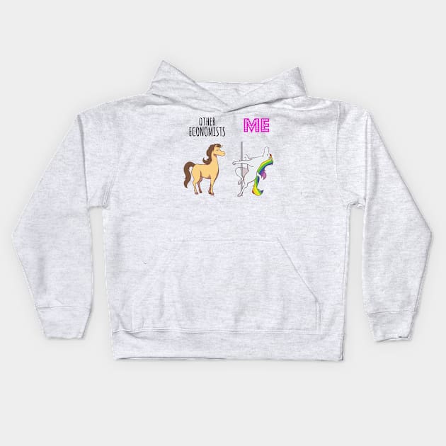 Other economist Unicorn Kids Hoodie by IndigoPine